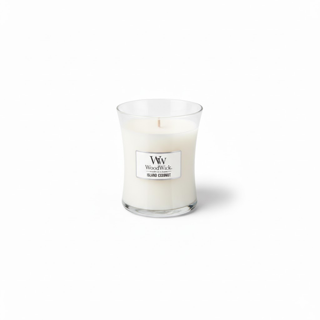 Candle - Woodwick Island Coconut - Medium