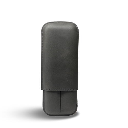 Cigar Case - Recife Chicago Gun Metal - 2 Cigars