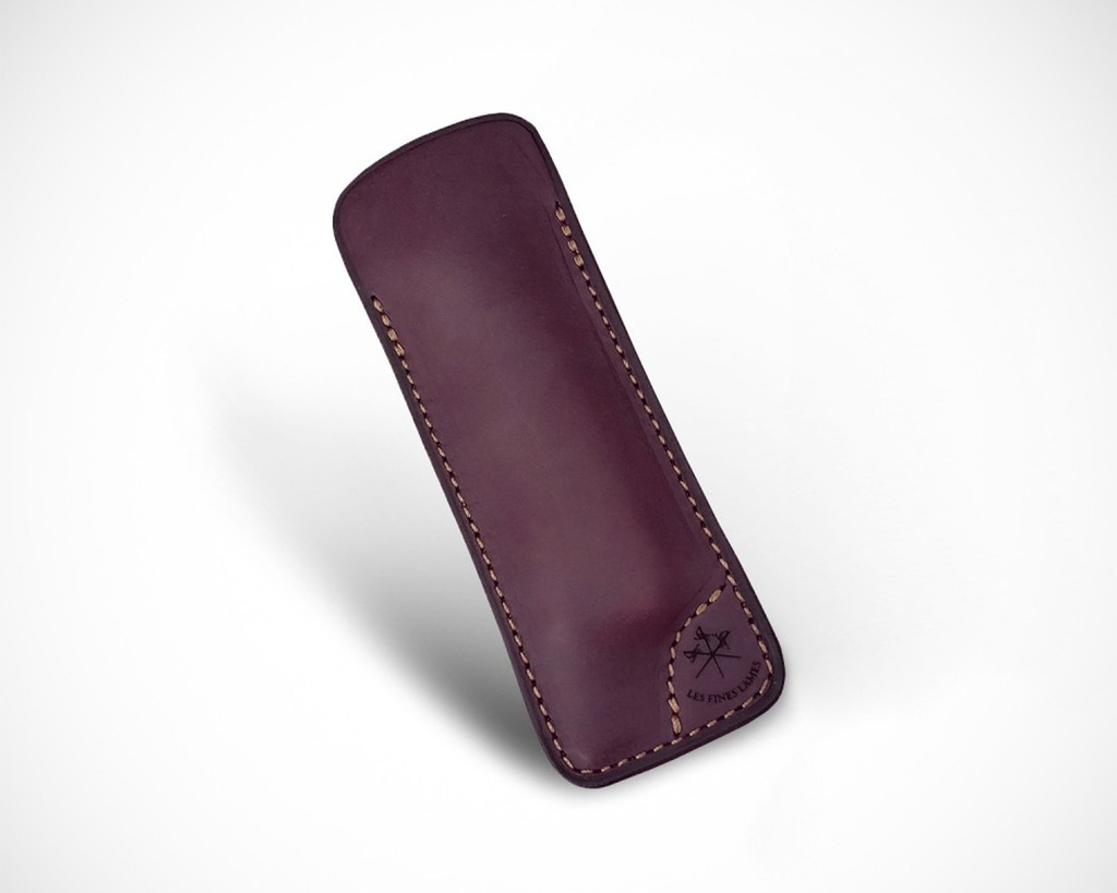 Cutter Case - Les Fines Lames Sheath Le Petit Natural Burgundy