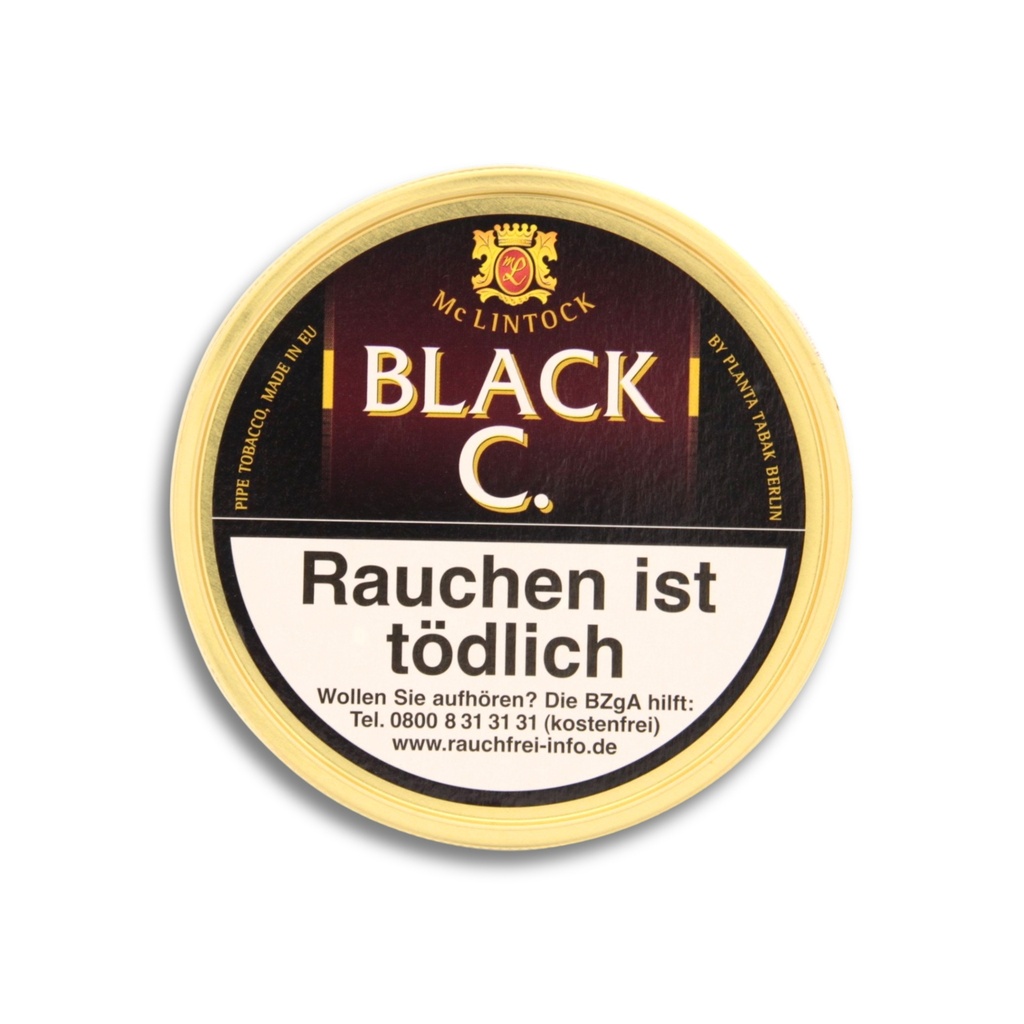 Pipe Tobacco - Mac Baren Danish Lintock Black C - Tin Of 100G