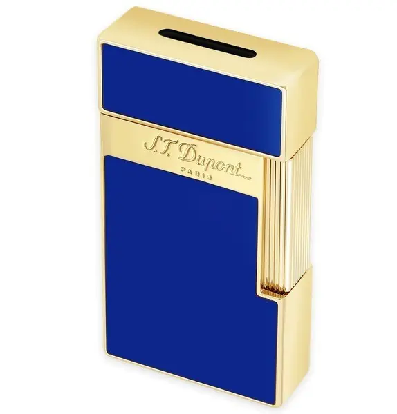 Lighter - S.T. Dupont Biggy Blue Lacquer/Gold