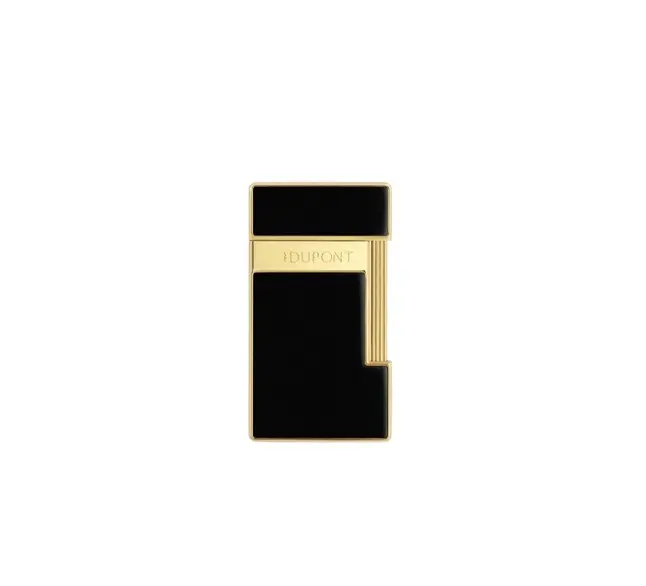 Lighter - S.T. Dupont Slimmy Lacquered Black/Gold
