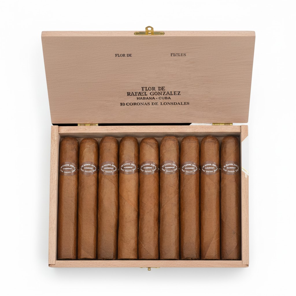 Rafael Gonzalez Coronas De Lonsdales - Box Of 10 Cigars