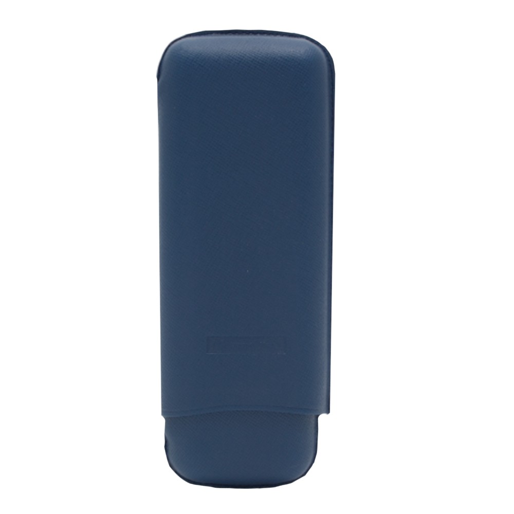 Cigar Case - Martin Wess 571 Dante Gigantes Blue - 2 Cigars