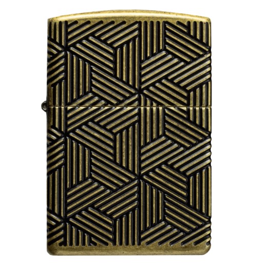 Lighter - Zippo Art Deco Pattern Design Blackgold