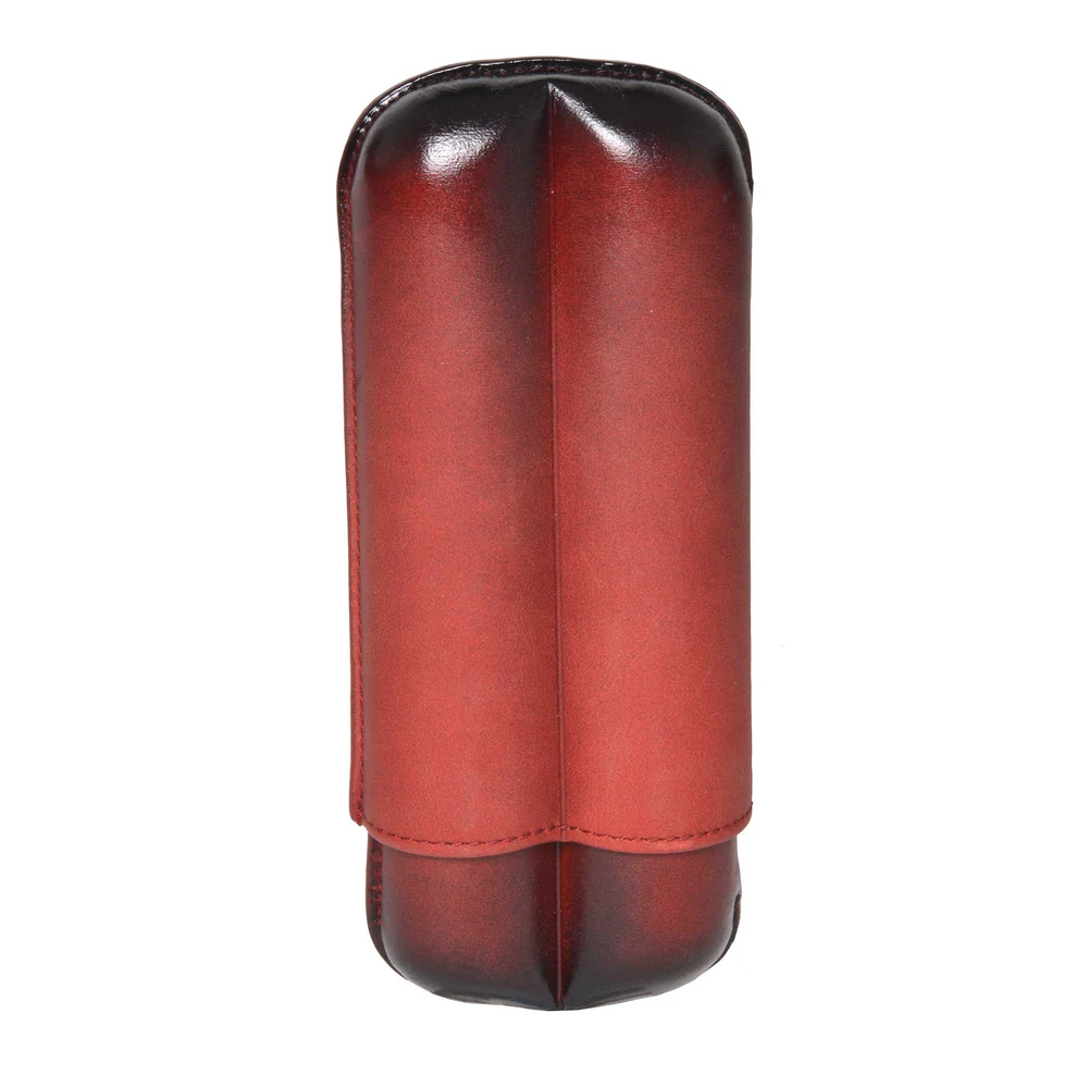 Cigar Case - Elie Bleu 27mm Red - 2 Cigars