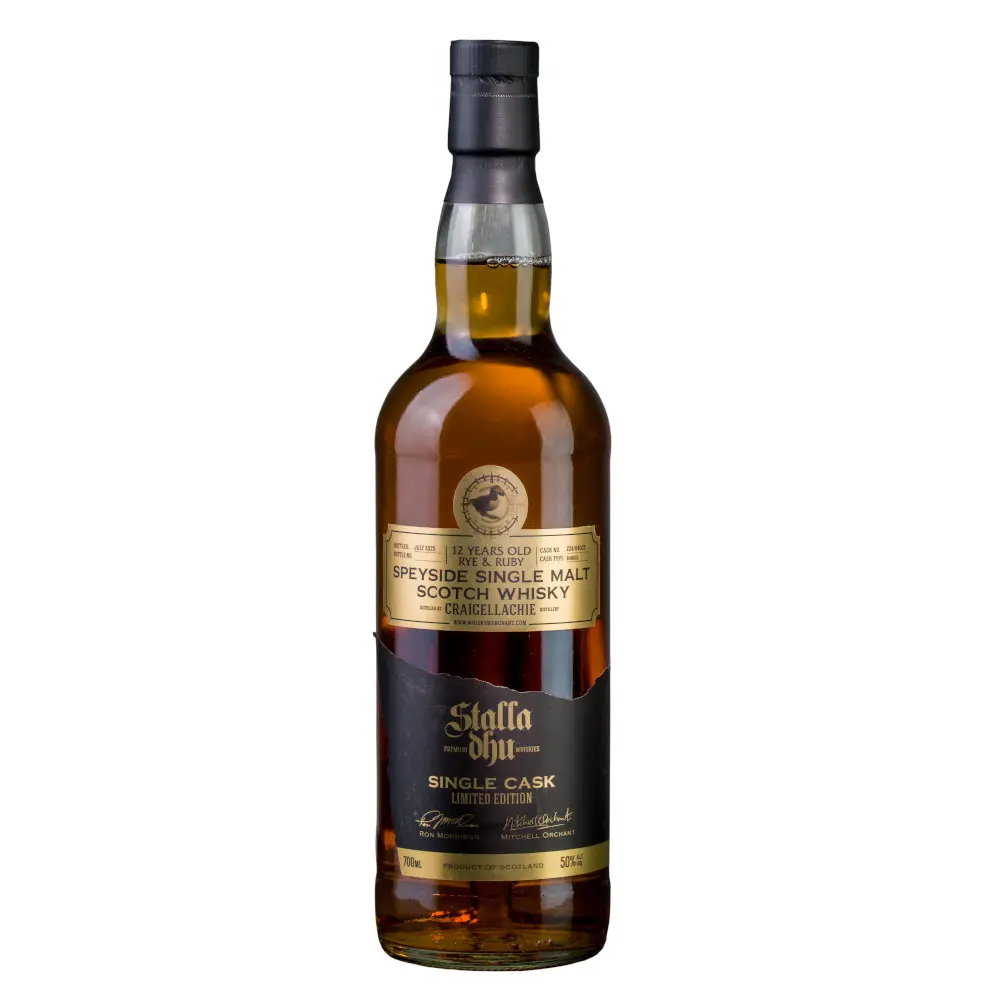 Whisky - Stalla Dhu Single Cask Craigellachie 12 Year Old Rye & Ruby - 50% 70cl