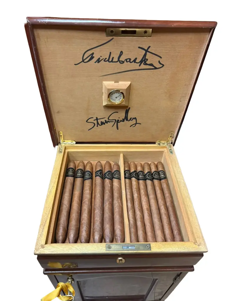 Cigars - XI Friends of Partagas Festival Humidor hand signed by Castro and Spielberg