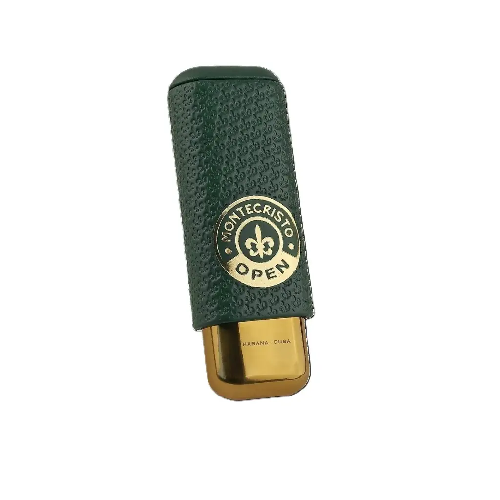 Cigar Case - Montecristo Open Metal Base - 2 Cigars 