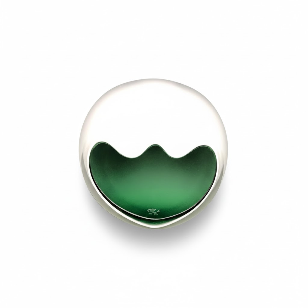 Ashtray - Czevitrum Salamander Small Green - 2 Cigars
