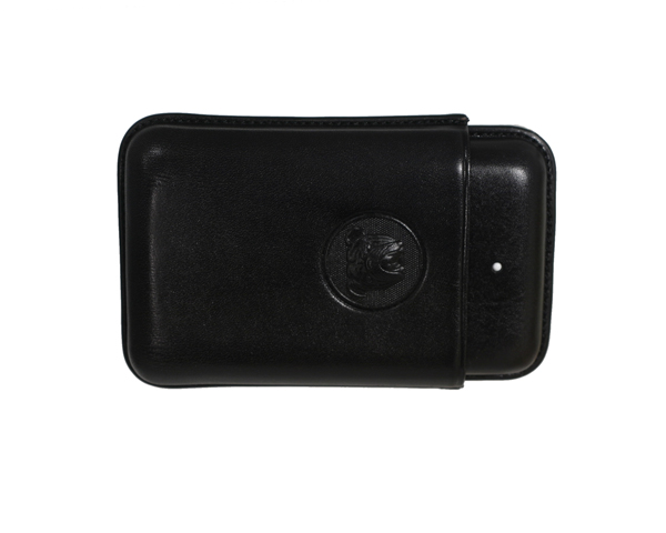 Cigar Case - Dunhill Bulldog Robusto Black - 3 Cigars