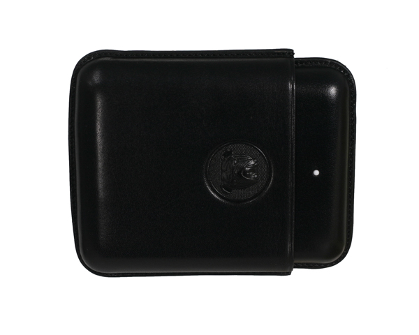 Cigar Case - Dunhill Bulldog Robusto Black - 4 Cigars