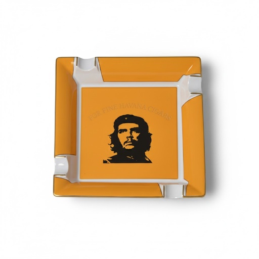 [16478] Ashtray - Elie Bleu Che Yellow - 4 Cigars