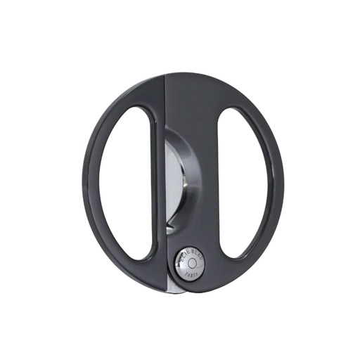 [16966] Cigar Cutter - Elie Bleu Round Black Ip Polished