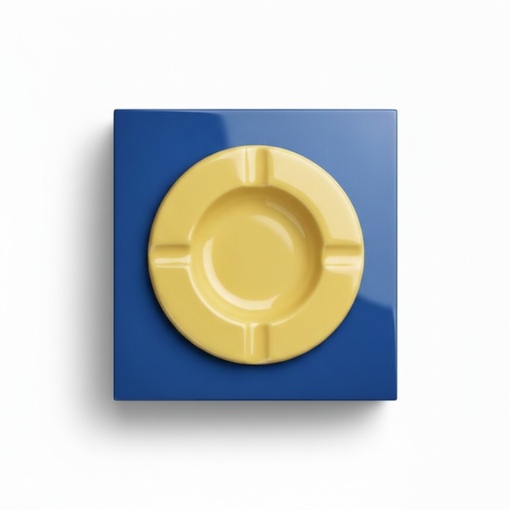 [17172] Ashtray - Morici Roma Blue - 4 Cigars