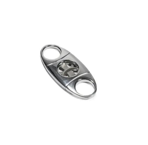 [52293] Cigar Cutter - Lubinski Cut Out Double Blade Chrome