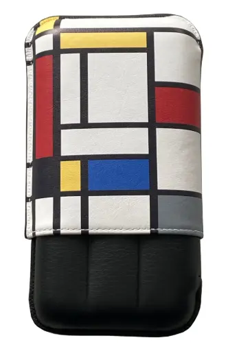 [52465] Cigar Case - Recife 25 - 130 Mondrian Black Dahlia - 3 Cigars 